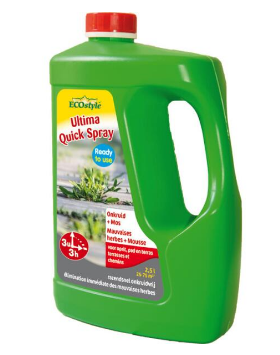 ECOSTYLE ULTIMA QUICK SPRAY ONKRUID + MOS - 2,5 L