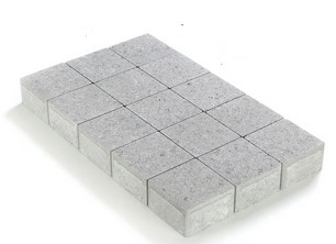 KASSEI IN-LINE TROMMELING15X15X8 GRIJS