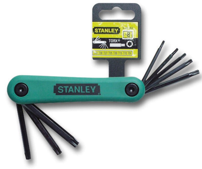 8-DELIGE STIFTSLEUTELSET TORX,T9 - T40