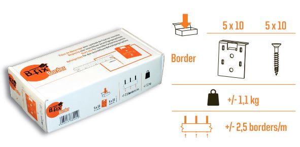 BFIX BORDER + ZELFBORENDE SCHROEF DOOS