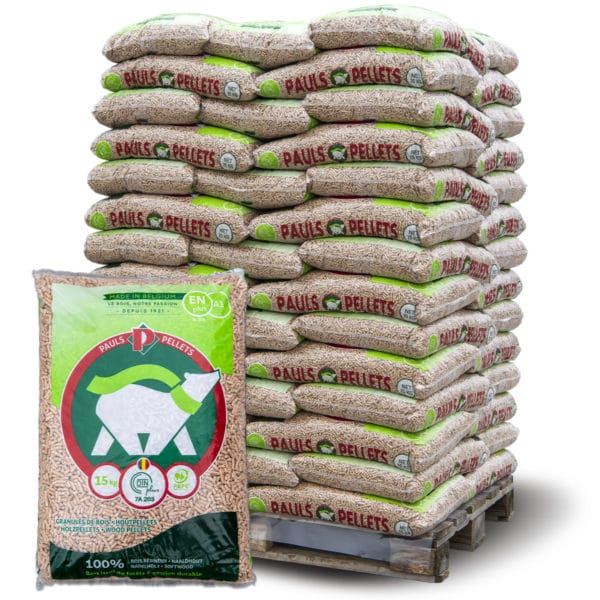 HOUTPELLETS 15 KG - PALLET (70X15 KG)