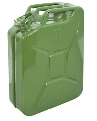 JERRYCAN METAAL GROEN - 20 L