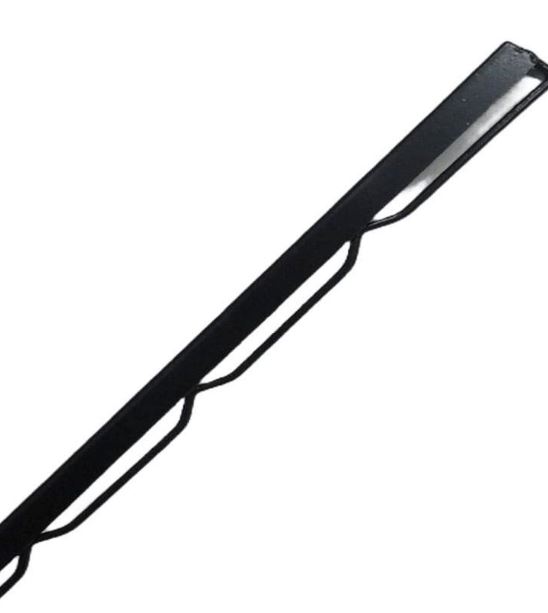 DRAADAANSLUITPROFIEL/MUURLAT 200CM ZWART