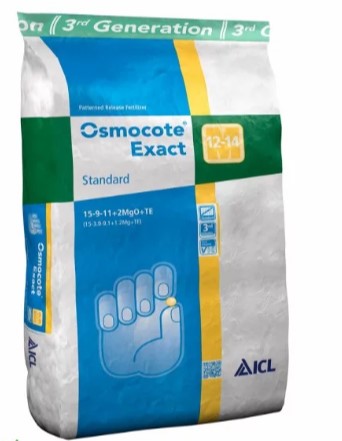 ICL OSMOCOTE EXACT STANDARD NPK 15-9-11+2MgO+TE 12-14 M - 25 KG