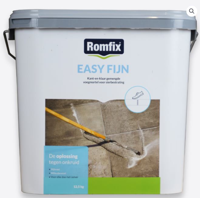 ROMFIX EASY FIJN 12,5 KG  ( 3 MM) ZILVERGRIJS