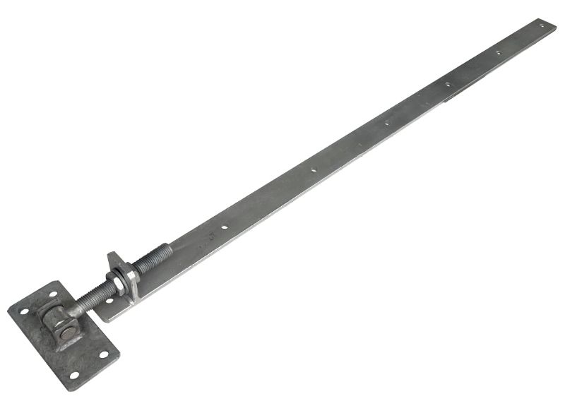 VERSTELBAAR POORTBESLAG VUURVERZINKT 120 x 5 CM (DIKTE 8 mm) - st