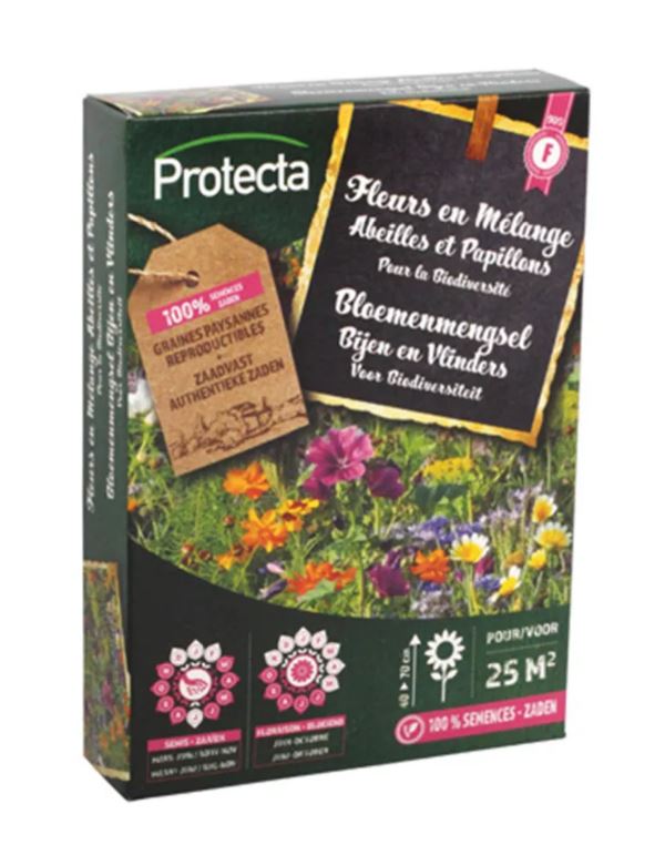 BLOEMENMENGSEL BIJEN EN VLINDERS