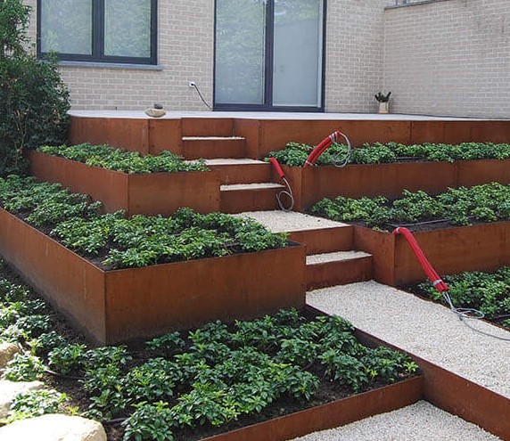 PANEEL IN CORTEN® STAAL HG 29CM X L 293CM