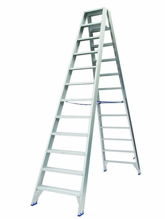 DUBBELE TRAPLADDER - 2X12