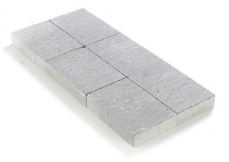 KASSEI IN-LINE TROMMELING 20X20X6 GRIJS