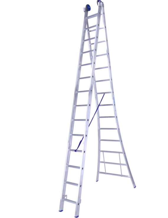 OMVORMBARE LADDER 2-DELIG - 2X14