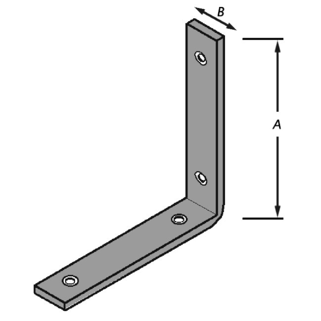 DREMPELHOEKEN ZWAAR VERZINKT150 MM