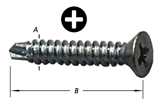 ZELFBORENDE SCHROEVEN,VERZINKT3,9 X 32 MM