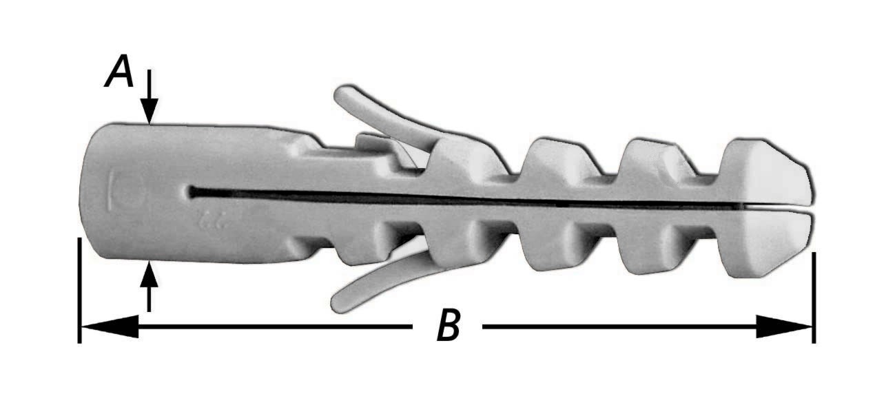 PLUGGEN IN KUNSTSTOF5 X 25 MM