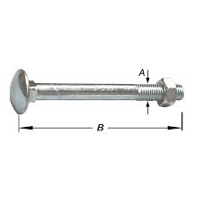 SLOTBOUTEN MET MOER, VERZINKTM5 X 30 MM