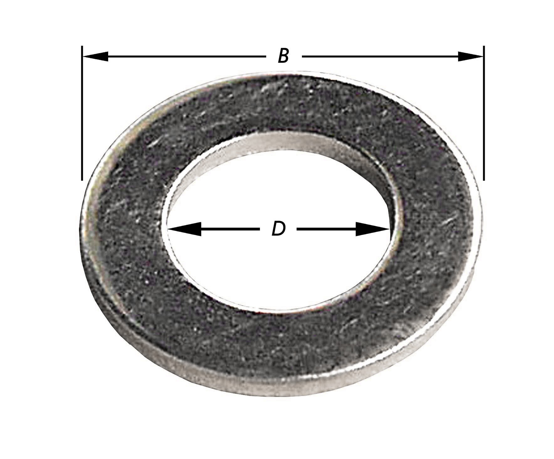 PLATTE SLUITRINGEN, VERZINKTM5 X 11 MM