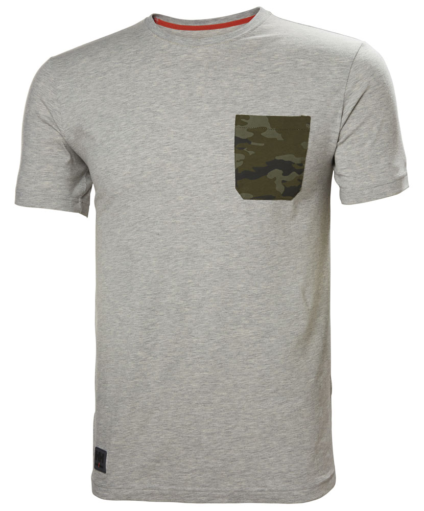 KENSINGTON T-SHIRT 931 GREY MELANGE CAMO M