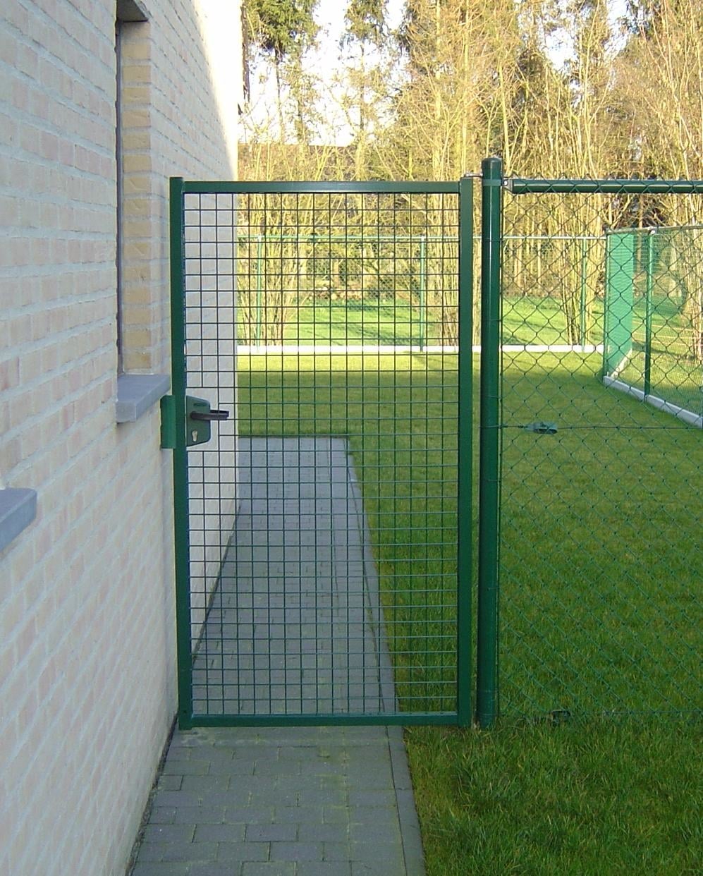 ENKELE TUINPOORT GROEN - 1.2 M BR X 1 M HG