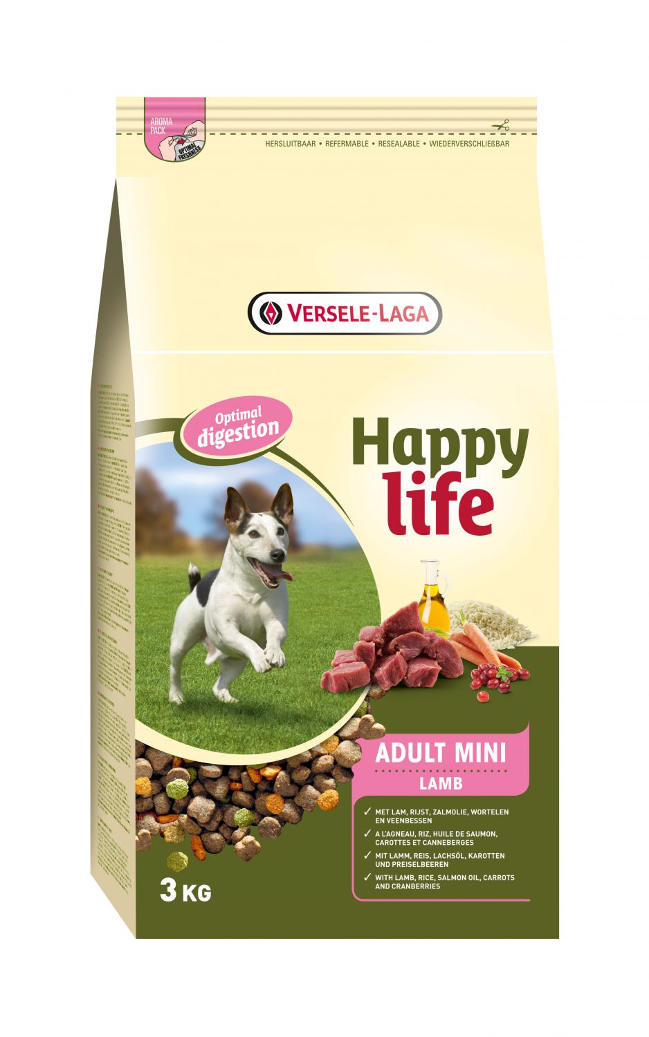 HAPPY LIFE ADULT MINI LAMB 3 KG