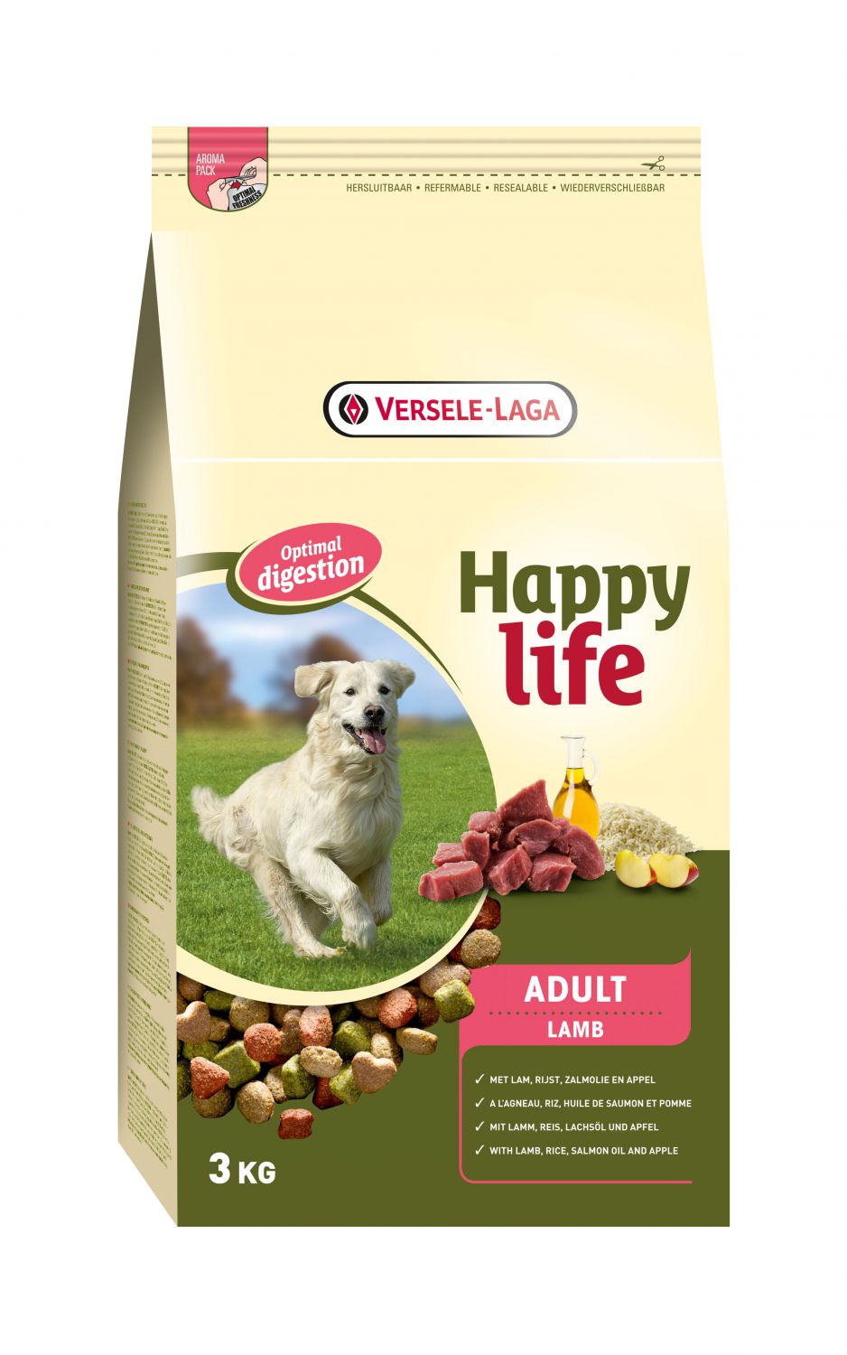 HAPPY LIFE ADULT LAMB 3 KG