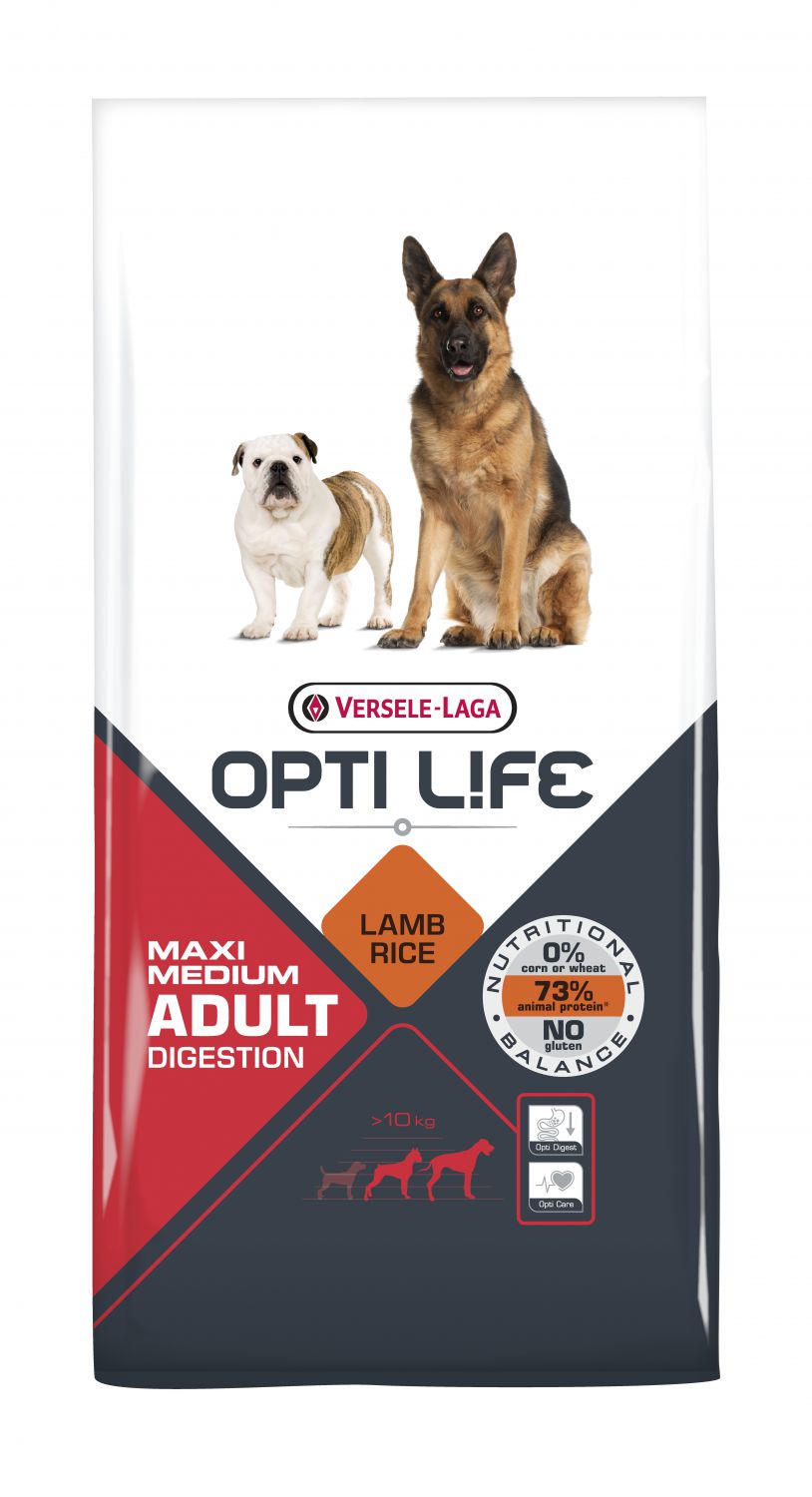 OPTI LIFE ADULT DIGESTION MEDIUM & MAXI 12,5 KG