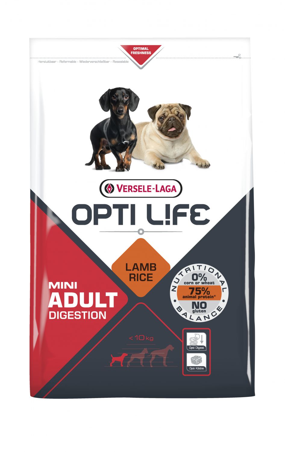 OPTI LIFE ADULT DIGESTION MINI 2,5 KG