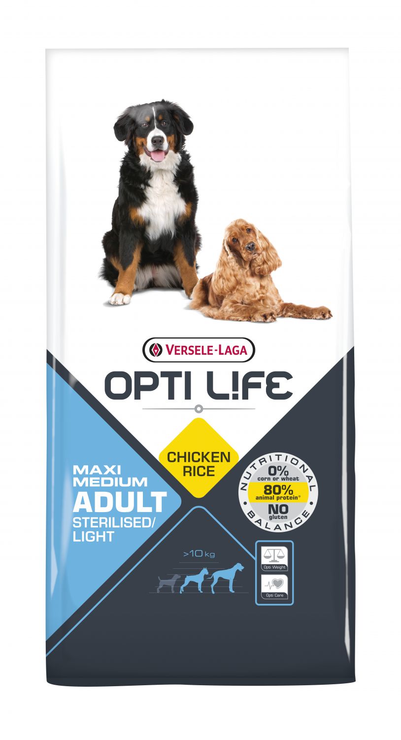 OPTI LIFE ADULT LIGHT MEDIUM & MAXI 12,5 KG