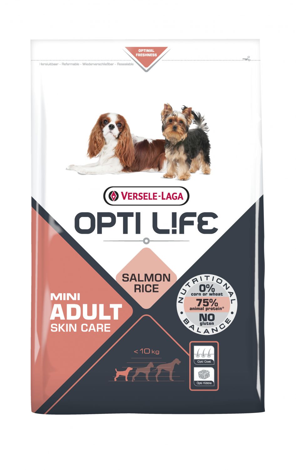 OPTI LIFE ADULT SKIN CARE MINI 2,5 KG