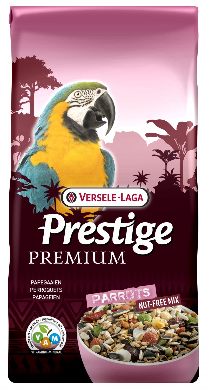 PRESTIGE PREMIUM PAPEGAAIEN ZONDER NOTEN 15 KG