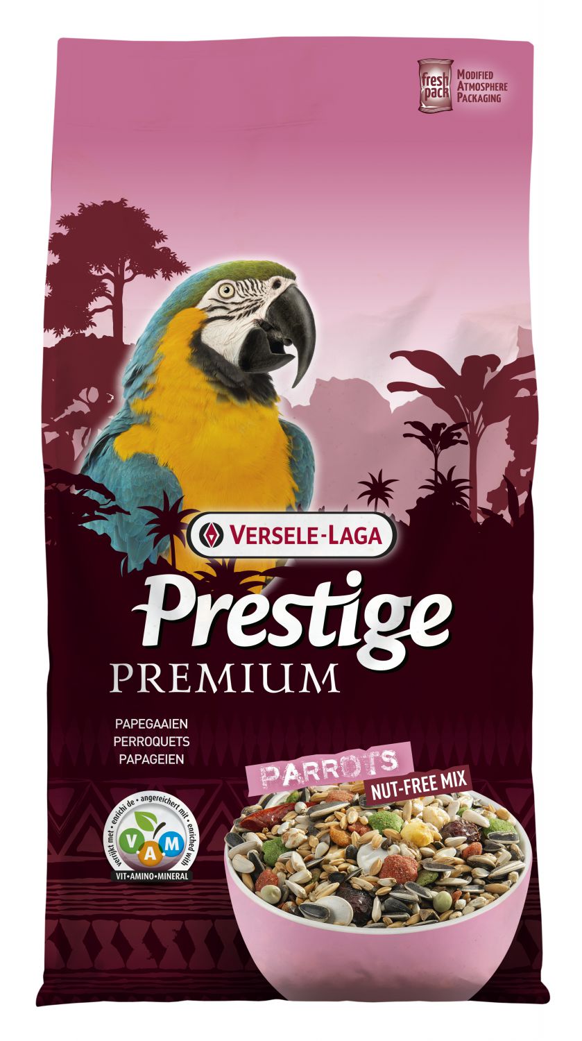 PRESTIGE PREMIUM PAPEGAAIEN ZONDER NOTEN 10 KG