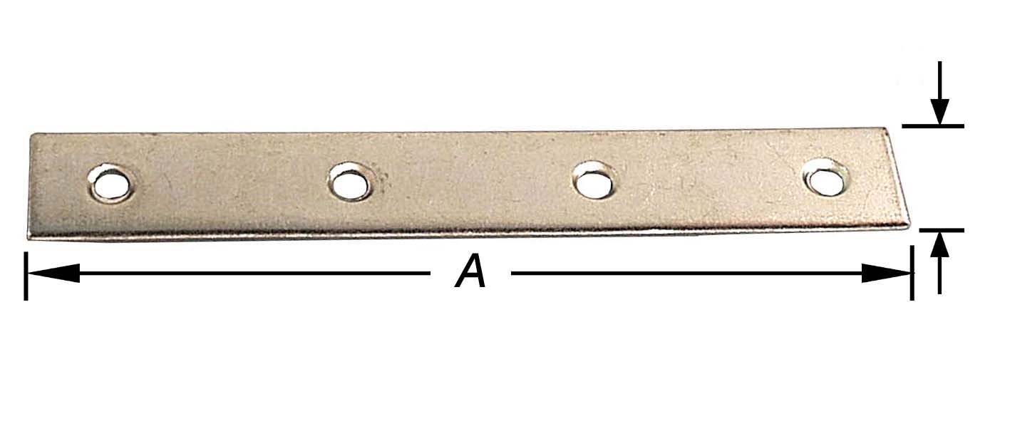 4 VERBINDINGSLATTEN VERZINKT80 MM