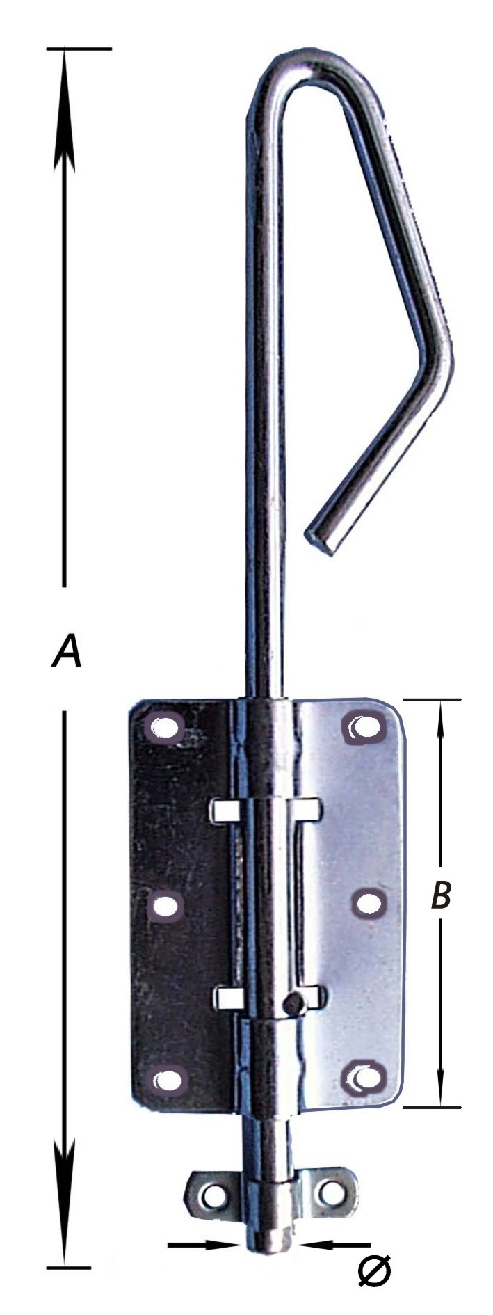 BAJONETGRENDEL, VERZINKT320 MM