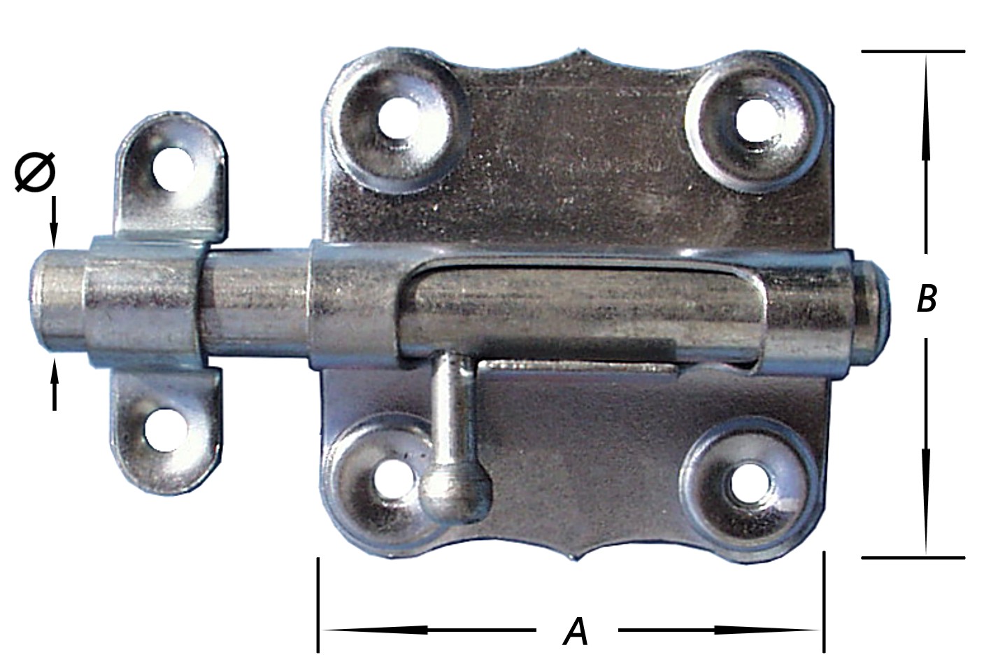 AMERIKAANSE GRENDEL, VERZINKT50 MM