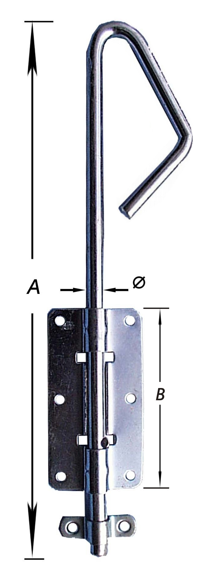 BAJONETGRENDEL, VERZINKT200 MM