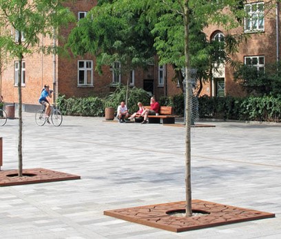 BOOMROOSTER ROND IN CORTEN® STAAL