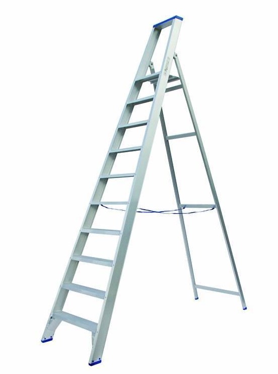 PROFESSIONELE TRAPLADDER - 10 TREDEN