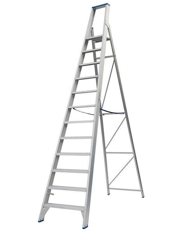 PROFESSIONELE TRAPLADDER - 12 TREDEN