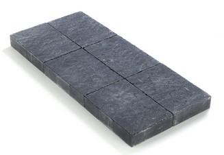 KASSEI IN-LINE TROMMELING 20X20X6 ZWART