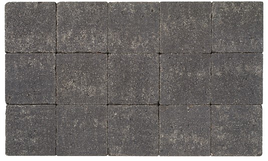 KASSEI IN-LINE TROMMELING 15X15X6 ZWART
