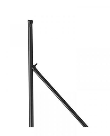 [DS18N] STEUNPAAL Ø38MM 180CM DS +VIJS+DOP (RAL9005 ZWART)