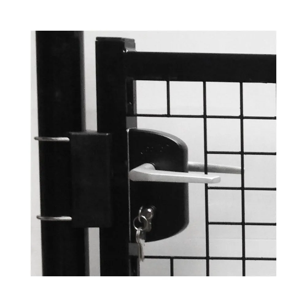 [PJ100150DSN] ENKELE TUINPOORT RAL9005 ZWART (B100 X H150CM)