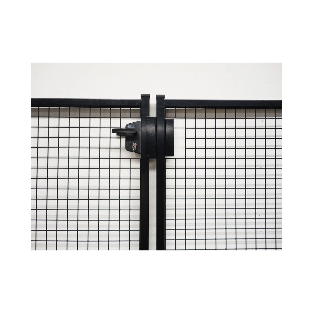 [PJ240100DSN] DUBBELE TUINPOORT RAL9005 ZWART (B240XH100CM)