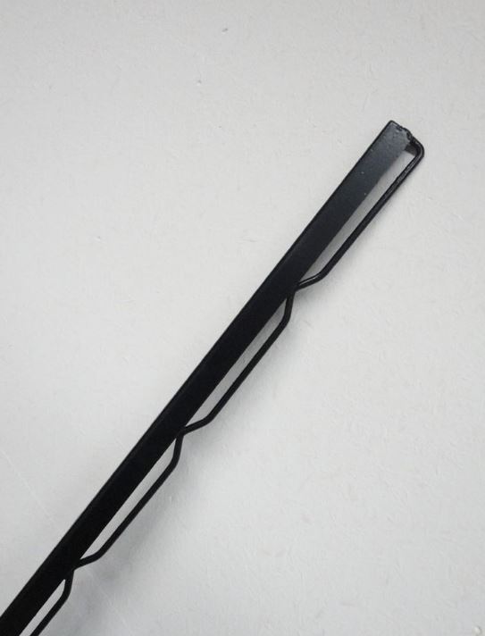 DRAADAANSLUITPROFIEL/MUURLAT ZWART