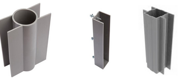 [PVCBTPL48/28] PVC BETONPLINTHOUDER MET VOET (Ø 48 MM X 28 CM)