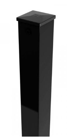 [VP28Z] VIERKANTE PAAL ZWART  6 x 6 x 280CM (6 x 6 x 280CM)