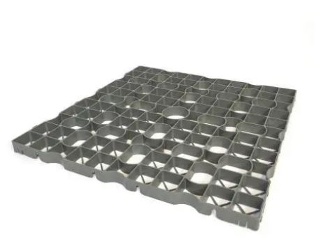 GRASDALTEGEL 4 CM - ZWART (80x80x4 cm)