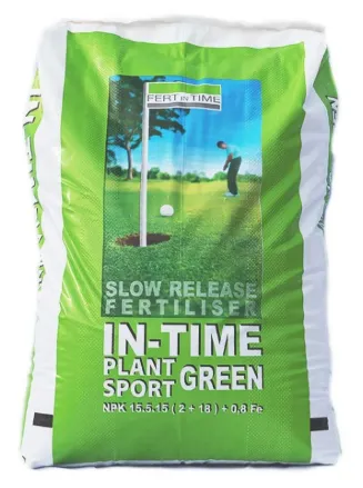 IN TIME PLANT & SPORT GREEN  NPK 15-5-15+2% MgO +18 % SO3 + 0.8 % FE - 20 KG