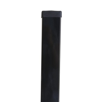 [VKTPZW6/6/230] VIERKANTE PAAL ZWART 6 X 6 X 230 CM (6 X 6 X 230 CM)