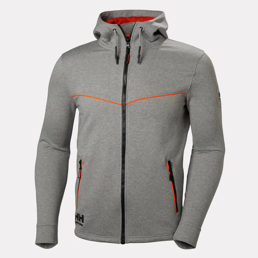 CHELSEA EVO ZIP HOODIE 930 GREY MELANGE