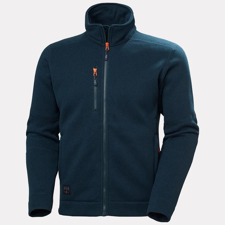KENSINGTON KNIT FLEECE JACKET 590 NAVY